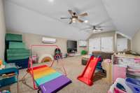Large bonus room above garage