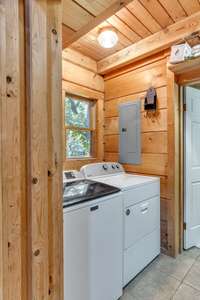 Spacious Laundry room off the kitchen.