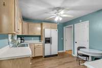 Kitchen features a walk-in pantry!