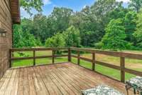 This private deck is off the master suite.