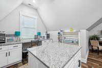 Built-in desk area provides a dedicated spot for focused projects or crafting. 8385 Lascassas Pike Lascassas, TN 37085