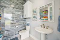 This thoughtfully designed bathroom ensures guests don’t have to go inside, enhancing the ease of relaxation and socializing outside. 8385 Lascassas Pike Lascassas, TN 37085