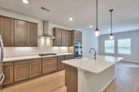 This photo is a sample of the Cleveland floorplan.  Options and exterior will vary depending on customer selections and preferences.