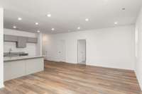 Open main level with designated dining area!