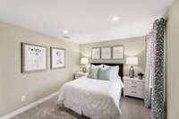 Two of two secondary bedrooms located upstairs
