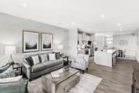 View from living room - nice open layout.