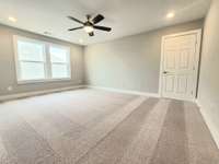 Upstairs Loft area, large storage area in closet