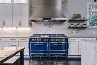 A stunning Viking Tuscany 66″ range and oven — the ultimate statement piece, combining professional-grade performance with elegant design for a true chef’s kitchen.