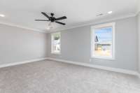 Interior finishes vary from home to home.  Home does not come furnished.