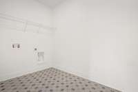 First floor laundry room.
