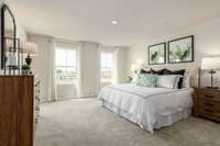 The spacious owner's bedroom boasts TWO walk-in closets and an en-suite.