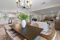 All of the light fixtures have been updated for a fresh, modern look.