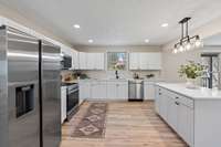 Look forward to breaking in the brand new stainless steel appliances!