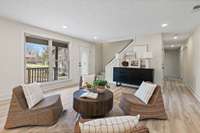 New luxury plank flooring is found throughout the main living areas.