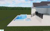 Conceptual pool renderings