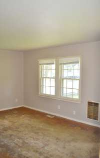 With a little loving these real hardwood floors can be beautiful again!