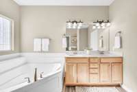 It's giving spa! This tub is perfect for relaxing!