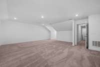 Huge guest room or bonus room area upstairs.