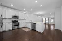 Stainless appliances.