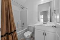 Guest bath downstairs.