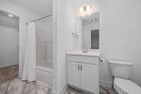 Full bath upstairs.