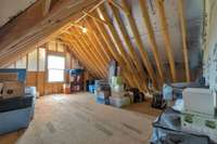 Huge walk-in attic storage already framed out and ready to be finished space if desired!!