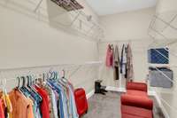 Dual walk-in closets...other one not pictured.