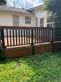 17X14 newly Painted deck perfect for grilling