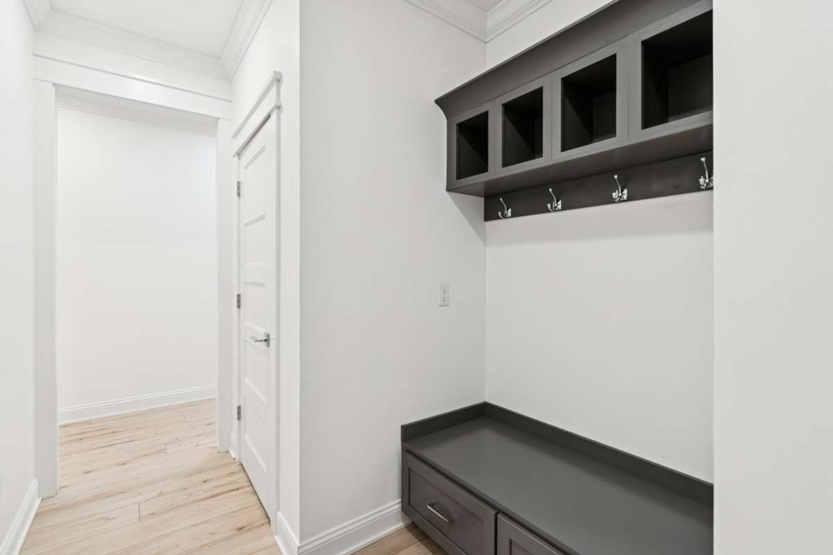Entry from garage with storage for all your items