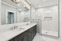 Master Bath with huge beautiful shower