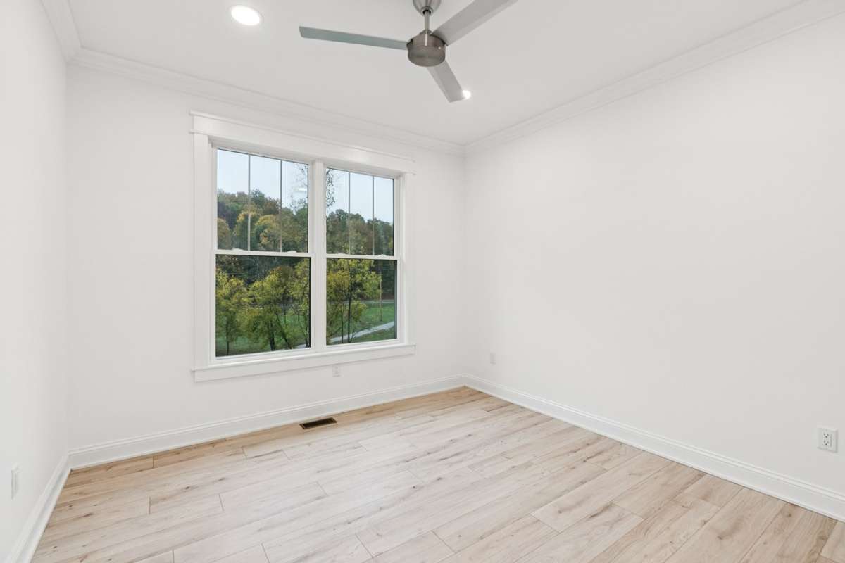 Study/Office with commanding views of the front of home