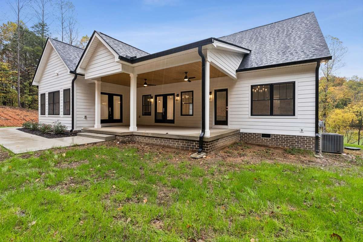 View of rear of home