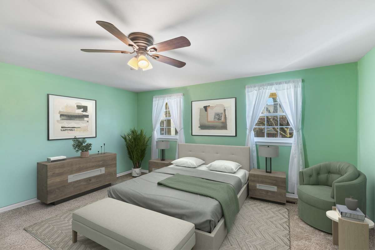 Virtually Designed Primary Bedroom, your sanctuary