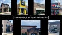 The Crossings of Spring Hill also features tons of dining options for you to try. Pictured here are just some of the many options available to you.
