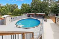 Above Ground Pool With Deck