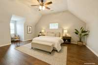 Upstairs Bedroom AI Staged Photo