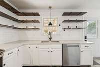 Your kitchen also has subway tile backsplash, modern light fixtures & wooden shelving. 101 Briston Ct Murfreesboro, TN 37127