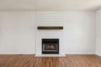 Enjoy cozying up by the fireplace with farmhouse style mantle.101 Briston Ct Murfreesboro, TN 37127