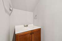 Half bath with single vanity. 101 Briston Ct Murfreesboro, TN 37127
