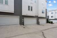 Rear garage parking.