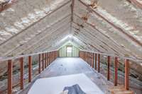 36X11 UNFINISHED SPACE UPSTAIRS, GREAT FOR EXPANSION