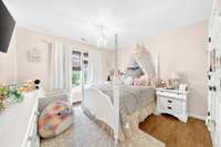 The 2nd bedroom upstairs could be a dreamy retreat for the little princess!