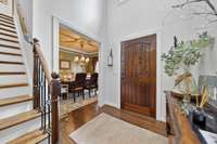 Cool front door with a "Wizard Window" to see who is knocking at the door!