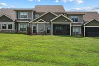 Here is a view from the rear of the property.