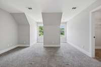 Another view of Bedroom 2 showing the two dormer windows...