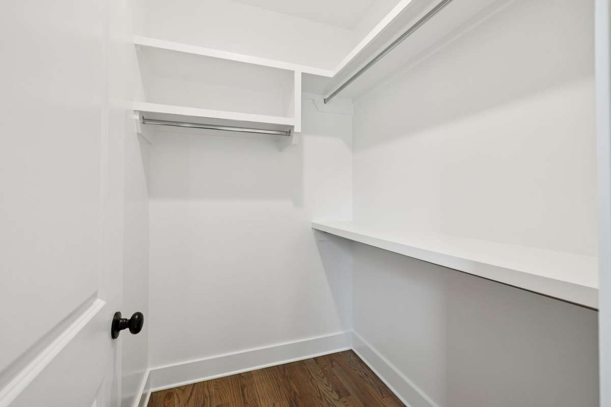 Walk in Closets off All Bedrooms w/Wood Shelving