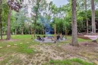 The fire pit will provide you with hours of fun