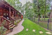 The back of the home