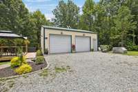 25x30 Metal Building with Electric & water. Two 10-ft electrical garage doors