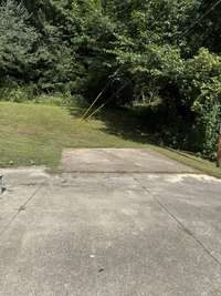 Concrete parking pad